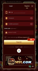 M91 Game Download APK For Android | Top Earning App 1